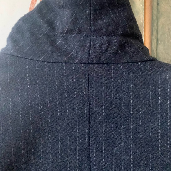 NWOT Burberrys’ of London navy wool pinstripe jkt - Picture 5 of 7